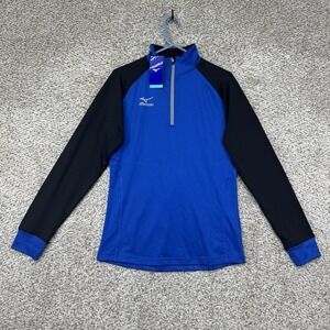 Mizuno Elite 9 Prime 1/2 Zip Jacket Women Medium Blue Volleyball Performance New